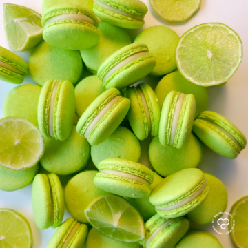 Key lime macarons by Karina Rivera