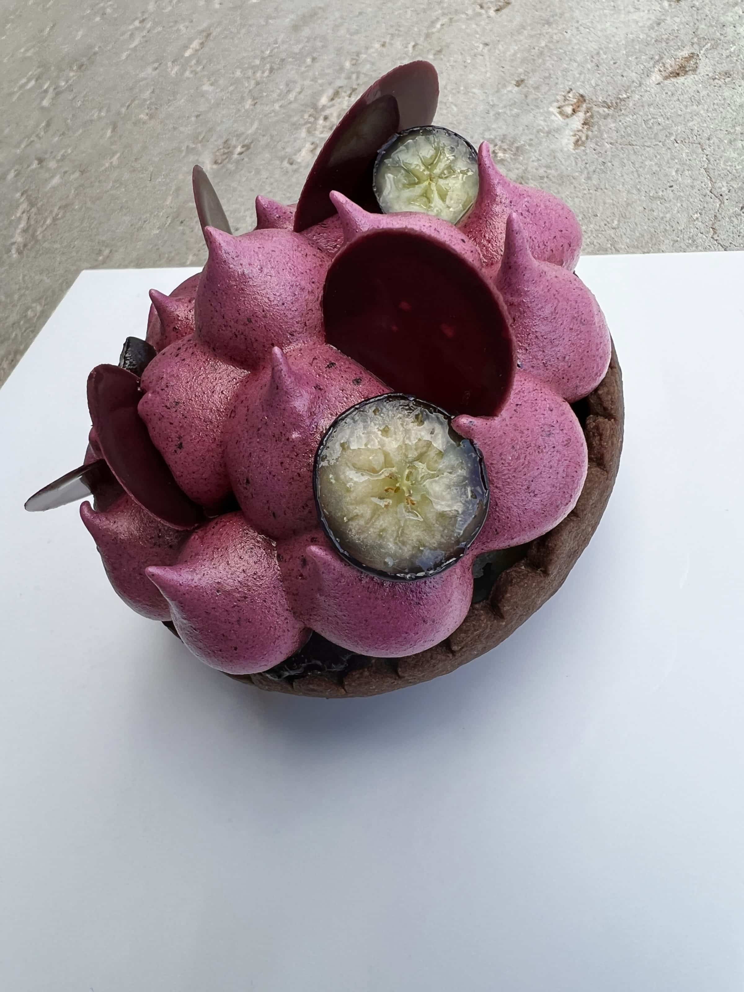 Plant-Based Blueberry and Chocolate Tart