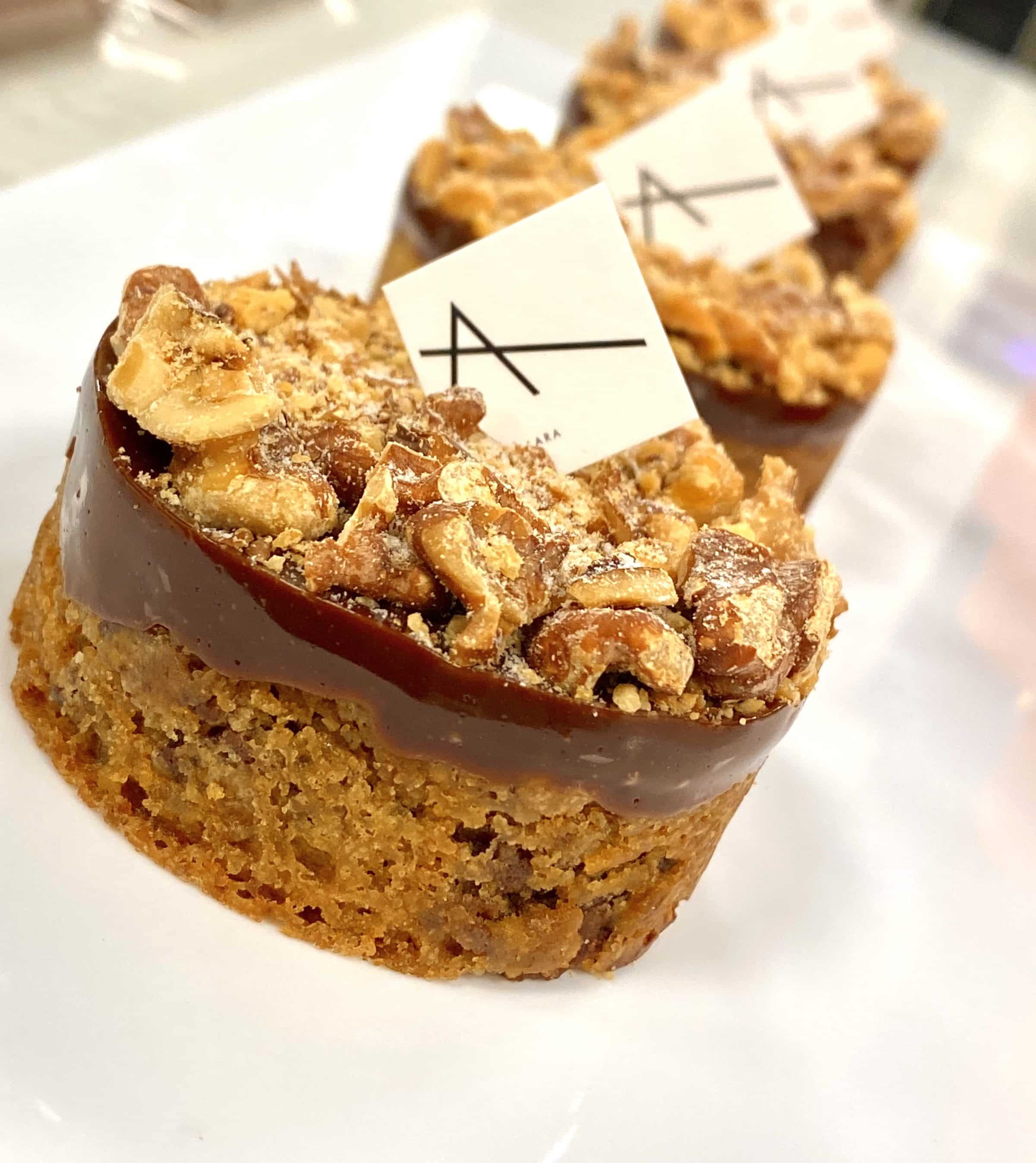 Banana Oat Cookie with Chocolate Caramel