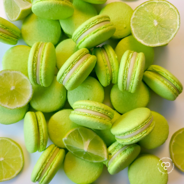 Key lime pie macarons recipe by Karina Rivera